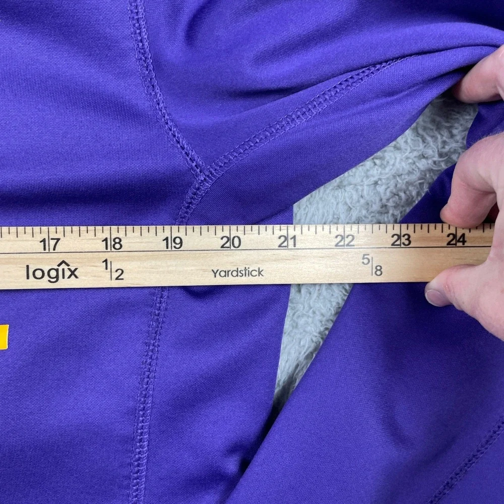 LSU Tigers Hoodie Mens Small Purple Nike Therma-FIT Sweatshirt Pullover